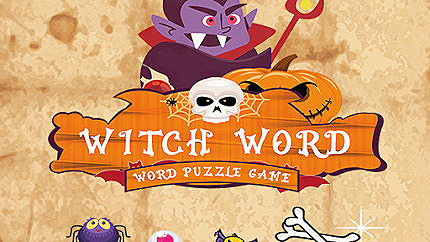Graj w Witch Word:Halloween Puzzel Game online za darmo