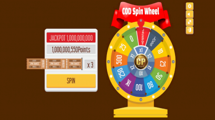 Spin Wheel Earn Cod Points