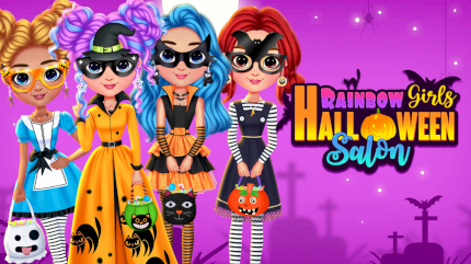 Rainbow Girls Halloween Salon