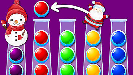 Graj w Ball Sort Xmas online za darmo
