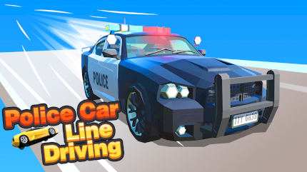 Police Car Line Driving