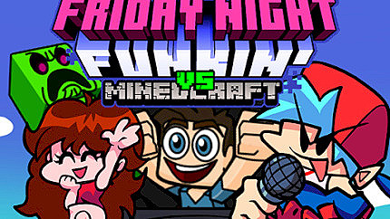 Graj w Super Friday Night Funki vs Minedcraft online za darmo