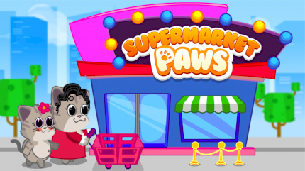 Supermarket Paws Cat Game for kids