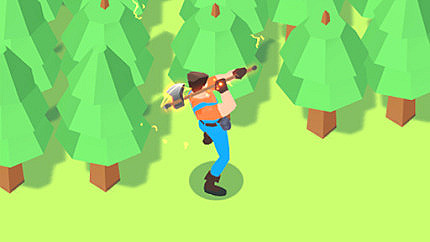 Graj w Idle Lumberjack 3D online za darmo