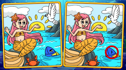 Mermaids Spot The Differences