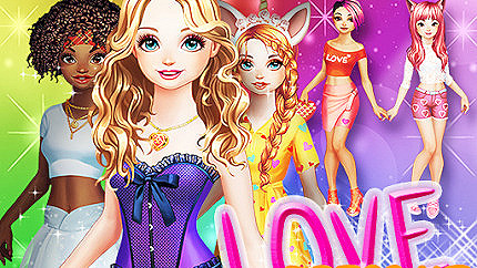 Graj w Love Dress Up Games for Girls online za darmo