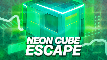 Neon Cube Escape - story pixel avoid-em-up