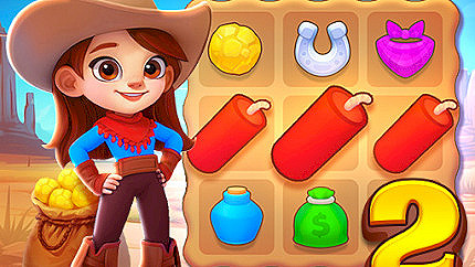 Graj w Wild West Match 2: The Gold Rush online za darmo