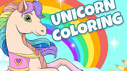Graj w Unicorn Dress Up Coloring Book online za darmo
