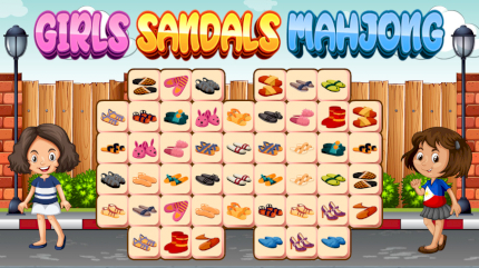 Girls Sandals Mahjong