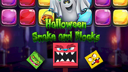 Graj w Halloween Snake and Blocks online za darmo