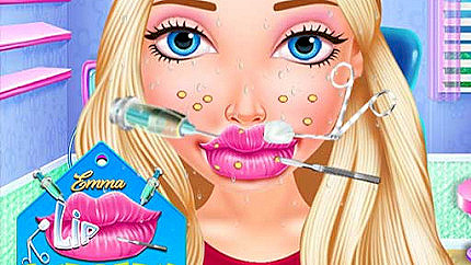 Graj w Emma Lip Surgery online za darmo