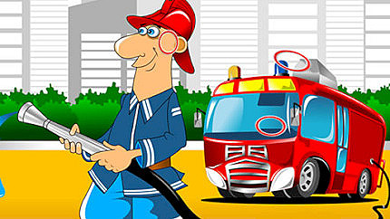 Graj w Fire Trucks Differences online za darmo