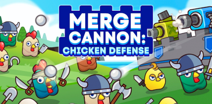 Merge Cannon: Chicken Defense