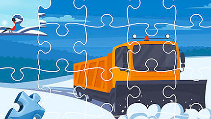 Graj w Winter Trucks Jigsaw online za darmo