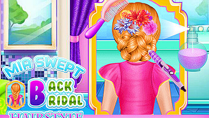 Graj w Mia Swept-Back Bridal Hairstyle online za darmo