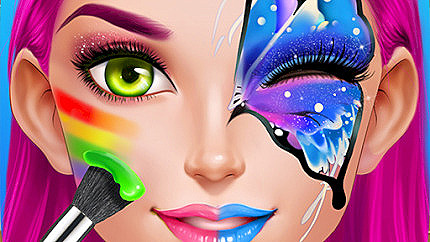 Graj w Face Paint Party! Girls Salon online za darmo