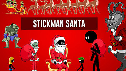 Graj w Stickman Santa online za darmo