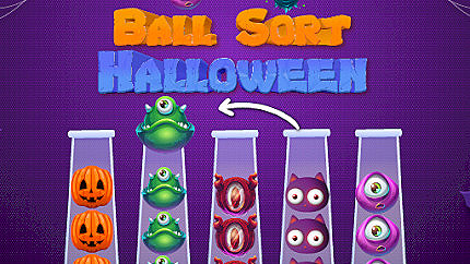 Graj w Ball Sort Halloween online za darmo