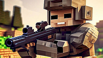 Graj w Pixel Village Battle 3D.IO online za darmo