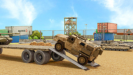 Graj w Us Army Car Games Truck Driving online za darmo