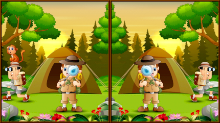 Spot 5 Differences Camping