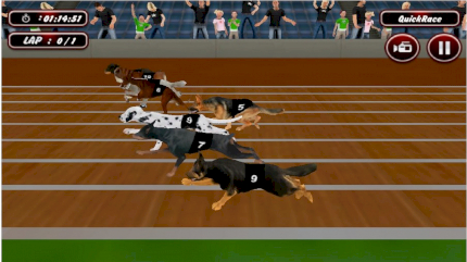 Real Dog Racing Simulator Game 2020