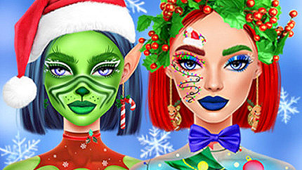 Graj w Ellie Christmas Makeup online za darmo