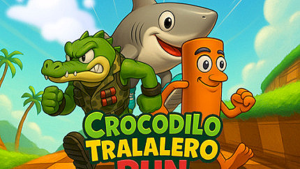 Graj w Crocodilo Tralalero Run online za darmo