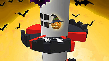 Graj w Helix Jump Halloween online za darmo