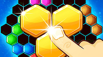 Graj w Hexa 2048 Puzzle - Block Merge online za darmo