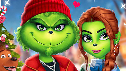 Graj w The Grench Couple Holiday Dress up online za darmo